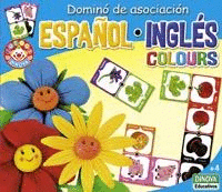JUEGO EDUCATIVO DINOVA DOMINO INGLES COLOURS
