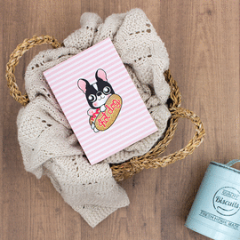 CUADERNO KAWAII HOT DOG