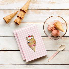 CUADERNO KAWAII ICE CAT