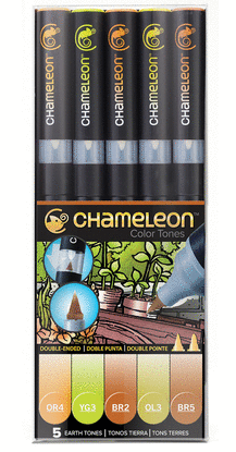 ROTULADORES CHAMELEON COLORES TIERRA BLISTER 5 ROTULADORES