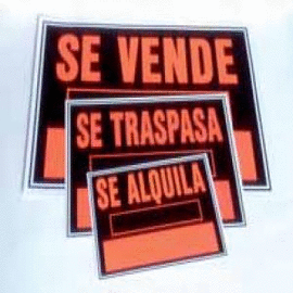 CARTEL FLUORESCENTE 50X35 SE VENDE