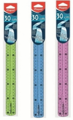 REGLA FLEXIBLE 30 CM TWISTN FLEX MAPED