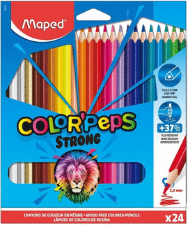 LAPICES COLORES STRONG COLORPEPS MAPED 24 COLORES