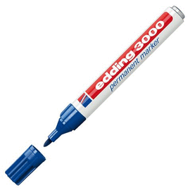 ROTULADOR PERMANENTE C/10 - EDDING3000 - 60015 AZUL