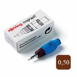 ROTRING ISOGRAPH PUNTERA DE RECAMBIO PARA ESTIL�GRAFO 0,50 MM. ROTRING