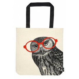BUHO. BOLSA DE TELA. TOTEBAG