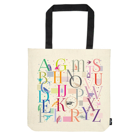 BOLSA DE TELA ALFABETO. TOTEBAG