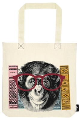 BOLSA DE TELA  DE LA COMPRA - MONO GAFAS