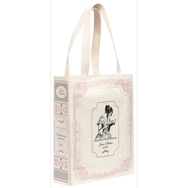 BOLSA DE TELA DE LA COMPRA CON FONDO JANE AUSTEN. TOTEBAG