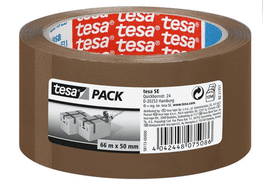 PAQ/6 CINTAS EMBALAJE TESAPACK PP STANDARD MARRON 66MX50MM