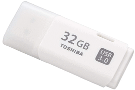 TOSHIBA TRANSMEMORY U301 - MEMORIA USB DE 32 GB, COLOR BLANCO