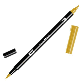 TOMBOW - ROTULADOR DE PUNTA DOBLE, COLOR YELLOW GOLD (026 YELLOW GOLD)