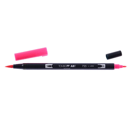 ROTULADOR TOMBOW DUAL BRUSH-PEN 725 RHODAMINE RED