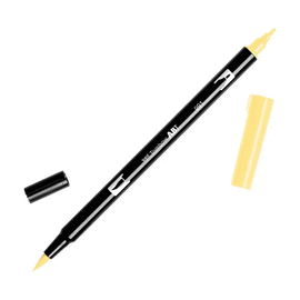 TOMBOW - ROTULADOR DE PUNTA DOBLE, COLOR LIGHT OCRE (991 OCRE)