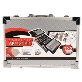 SET DE ARTE ESSENTIAL 122 PIEZAS MALETIN ALUMINIO. DALER ROWNEY