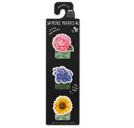 MINI MARCAPAGINAS MAGNETICOS MODELO FLORES