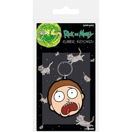 LLAVERO KEYCHAIN RICK AND MORTY TERRIFIED FACE . ERIK