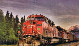 LLEGANDO A BANFF CANADA PUZZLE EDUCA FERROCARRIL