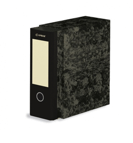 ARCHIVADOR 4� JASPEADO NEGRO. AMBAR
