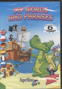 DVD-ROM MY WORDS AND PHRASES 6 LANGUAGES AGE 5-9