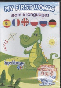 DVD-ROM MY FIRST WORDS LEAN 6 LANGUAGES AGE 5-9