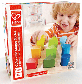 JUEGO HAPE ENCAJABLE COLORES Y FORMAS. HAPE