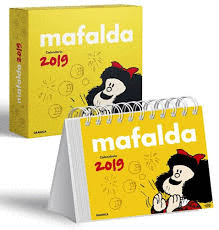 MAFALDA 2019 CALENDARIO ESCRITORIO AMARILLO