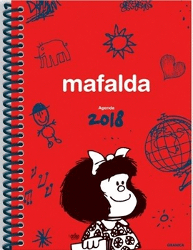 AGENDA 2018 MAFALDA -ESPIRAL-ROJA-