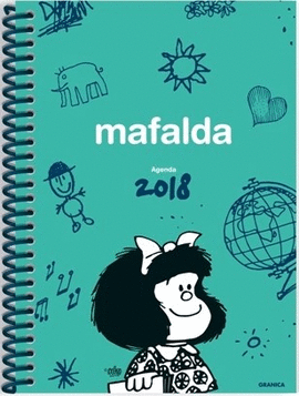 AGENDA 2018 MAFALDA -ESPIRAL-AZUL-