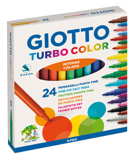 24 ROTULADORES GIOTTO TURBO COLOR R:417000