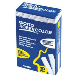 TIZA ROBERCOLOR C/10 BLANCA. GIOTTO
