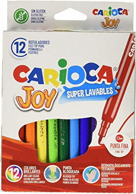ESTUCHE 12 ROTULADORES CARIOCA JOY PUNTA FINA