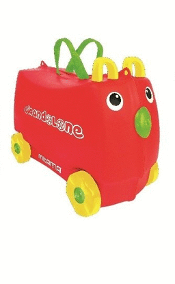 CARRITO GIRANDOLONE CON COLORES Y JUEGOS ROJO. MITAMA