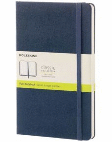 LIBRETA CL�SICA TAPA DURA  AZUL ZAFIRO L LISA
