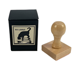 SELLO CAUCHO EXLIBRIS GATO