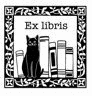 SELLO CAUCHO EX LIBRIS GATO
