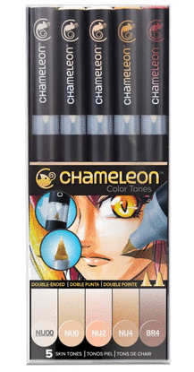 ROTULADORES CHAMELEON TONOS PIEL BLISTER 5 ROTULADORES