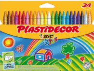 CERAS PLASTIDECOR 24 COLORES BIC