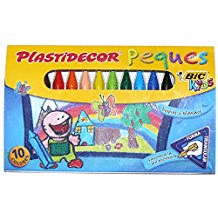 PLASTIDECOR PEQUES BIC 10 COLORES