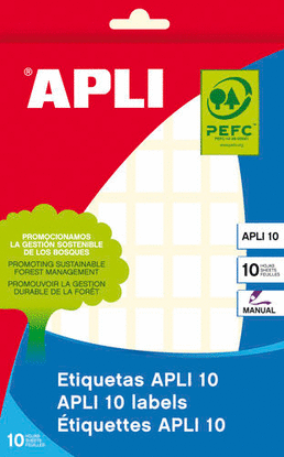 ETIQUETA BLANCA 12X18 10H APLI 0163