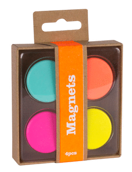 IMANES FLUOR COLLECTION 4 UNIDADES