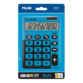CALCULADORA MILAN TOUCH DUO AZUL 10 DIGITOS