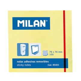 NOTAS ADHESIVAS 76X76 MILAN AMARILLO