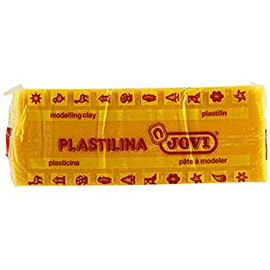 PLASTILINA, COLOR AMARILLO OSCURO 150GR JOVI