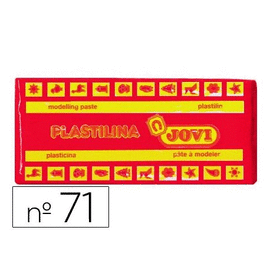 PLASTILINA, COLOR ROJO 150GR JOVI