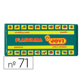 PLASTILINA, COLOR VERDE OSCURO 150GR JOVI