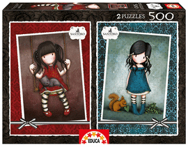 PUZZLE EDUCA 2X500PZAS RUBY Y YOU BROUGHT ME LOVE