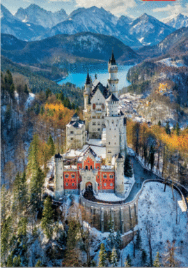 CASTILLO DE NEUSCHWANSTEIN DESDE O AIRE PUZZLE 1000 PIEZAS. EDUCA BORR�S