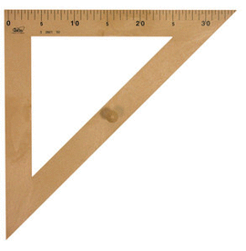 ESCUADRA PARA PIZARRA IMITACION MADERA 30CM