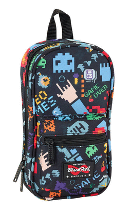 PLUMIER MOCHILA CON 4 PORTATODOS VACIO BLACKFIT